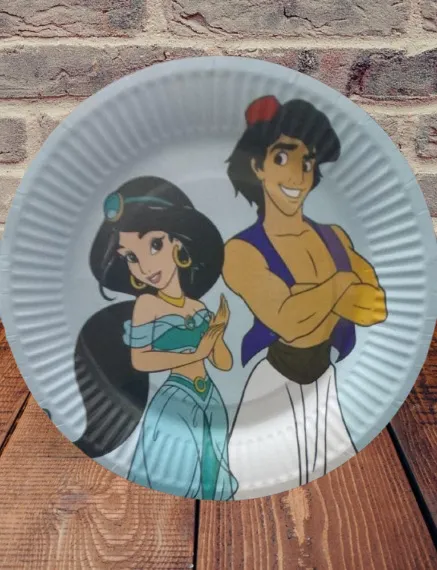 Aladdin and Jasmine Dessert Plates – Pack of 10 - شراء السعادة